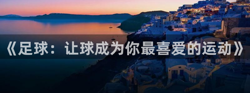 沐鸣体育app下载：《足球：让球成为你最喜爱的运动》