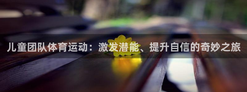 沐鸣平台注册：儿童团队体育运动：激发潜能、提升自信的奇妙之旅